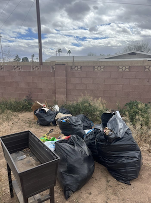 Gilbert junk removal 11 before junk removal